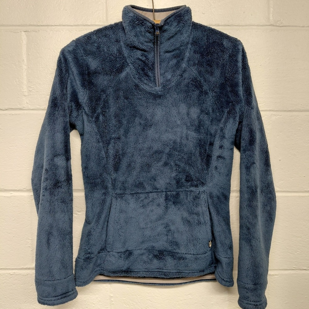 The North Face Osito 1/4 Zip Fleece Pullover Womens XS Navy Blue Soft Plush